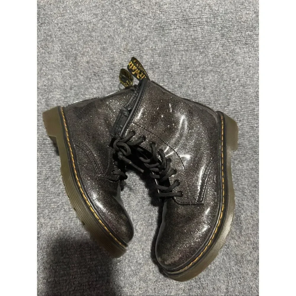 Dr. Martens sparkling combat boots 2 kids
